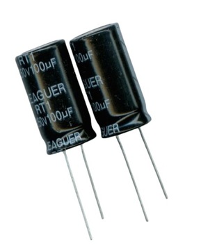 100uF 250V 100 µF 250 V LEAGUER (2 SZTUKI) KONDENSATOR ELEKTROLITYCZNY
