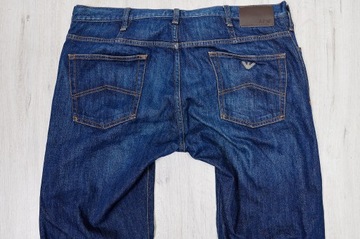 ARMANI JEANS spodnie męskie granatowe PREMIUM 36/34 pas 92