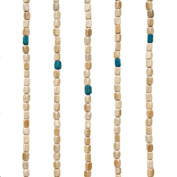 ДВЕРНАЯ ШТОРА 31 СТРУНКА С ДЕРЕВЯННЫМИ БУСАМИ 220 СМ