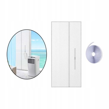 Уплотнитель дверцы экрана для портативного кондиционера. Вентиляционная сетка для раздвижных дверей