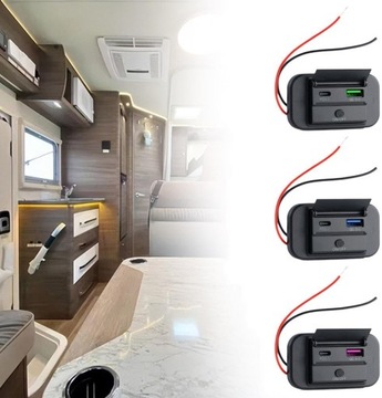 Автомобильное зарядное устройство USB Панельное зарядное устройство USB для телефона в автобусе