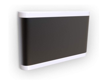 KINKIET ZEWNĘTRZNY - ELEWACYJNY - LED 7W - CZARNY