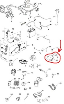 МОДУЛЬ ПЕРЕКЛЮЧЕНИЯ ПРИВОДА КОНТРОЛЛЕРА 4x4 Quad ATV Linhai V-TWIN 520/550/600cc OEM!