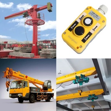 работа кнопки дистанционного управления краном, лебедкой, контроллером COB-281