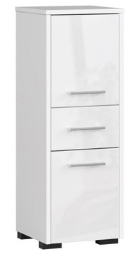 SZAFKA FIN SŁUPEK 30 2D 1SZ 85cm BIAŁY POŁYSK
