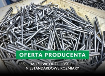 Kotwa do murłat L fajkowa - czarna 14x450