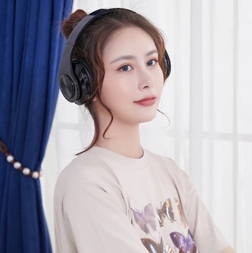 БЕСПРОВОДНЫЕ НАКЛОННЫЕ НАУШНИКИ BLUETOOTH MP3 МИКРОФОН РАДИО