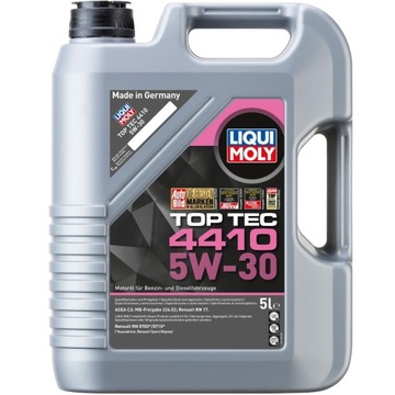 LIQUI MOLY TOP TEC 4410 5W30 5L ORYGINAŁ NIEMIECKI