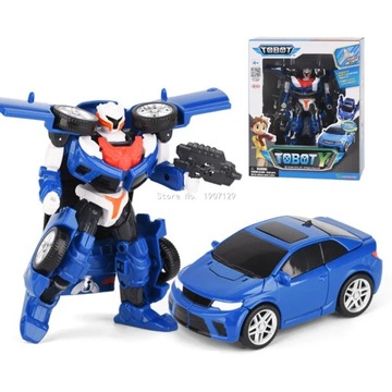 ABS Tobot Transformation Robot Toys Korea Cartoon Brothers Anime