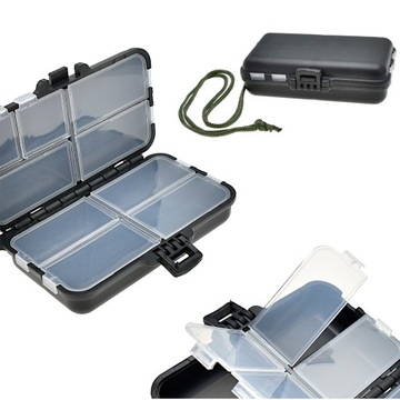 Ящик для рыболовных инструментов, 9 отделений, ОРГАНАЙЗЕР, со шнурком