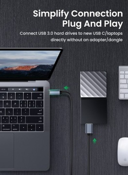 КАБЕЛЬ ДЛЯ ВНЕШНЕГО ДИСКА USB C 3.0 MacBook 1м