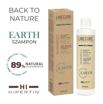 SZAMPON NAPRAWCZY I NAWILŻAJĄCA EARTH NATURAL LINECURE 300ML HIPERTIN