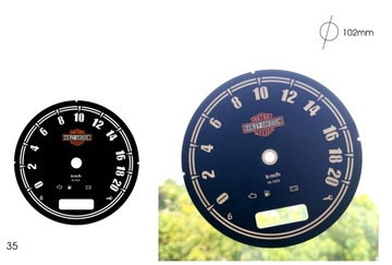 циферблаты ЧАСЫ ДЛЯ HARLEY DAVIDSON ЧАСТЬ 2 МИЛЬ/Ч = КМ/Ч