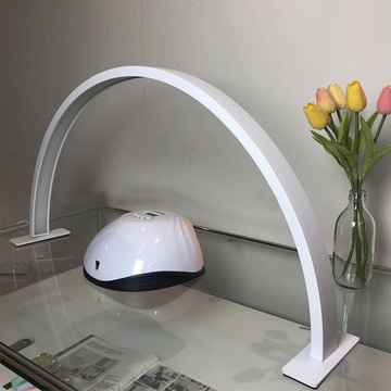 Настольная лампа для ногтей Half Moon 20 Вт Профессиональная светодиодная лампа для ногтей Nail Tech, белый