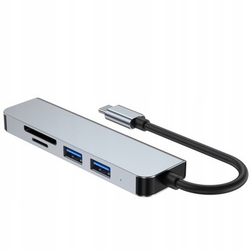 РАЗДЕЛИТЕЛЬ ПОРТОВ USB C 3.0 3x USB 2x SD TF КАРТРИДЕР АДАПТЕР 5 В 1