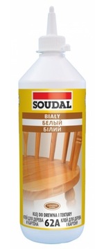 SOUDAL KLEJ DO DREWNA I TEKTURY 62A BIAŁY 250ML