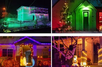 МОЩНЫЙ НАРУЖНЫЙ ЦВЕТНОЙ СВЕТИЛЬНИК PA RGB ГАЛОГЕННЫЙ ПРОЖЕКТОР С ДИСТАНЦИОННЫМ УПРАВЛЕНИЕМ IP66 20ВТ