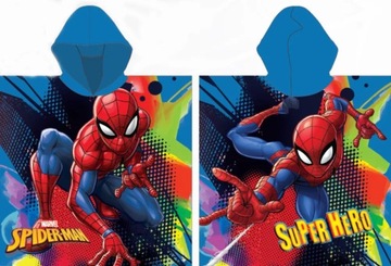 Ręcznik Kąpielowy z Kapturem SPIDERMAN 55 x 110 cm Ponczo SPIDER-MAN