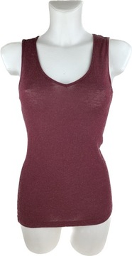 TEZENIS CIEPŁY cienki TOP 14% WEŁNA merynos THERMAL bordowy L/40