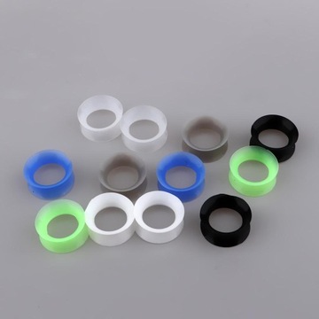 12 шт., твердый силикон с двойными расклешенными ушными вкладышами, растягивающимися