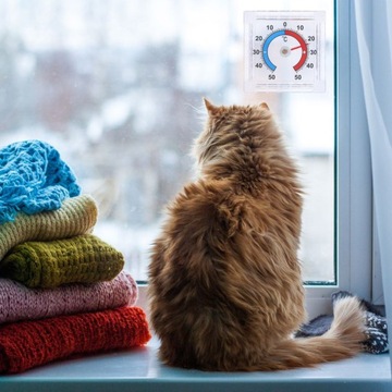 Самоклеящийся аналоговый традиционный наружный оконный термометр