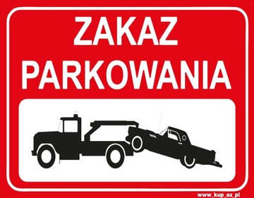 Tabliczka BHP zakaz parkowania 30x20cm #003P