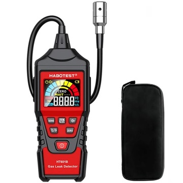 DETEKTOR WYCIEKÓW GAZÓW MIERNIK STĘŻENIA 9999 PPM 20,00% LEL POMIAR TEMP.