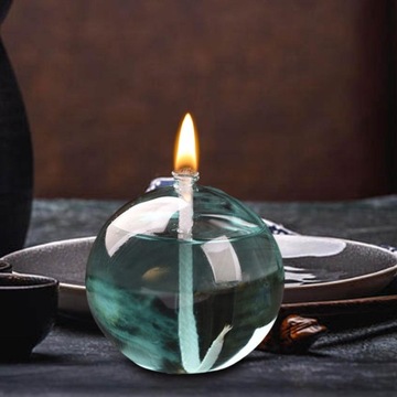 Масляная лампа из прозрачного стекла для круглой спальни