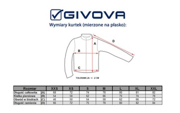 Kurtka Givova Basico RJ001-0002 3XS