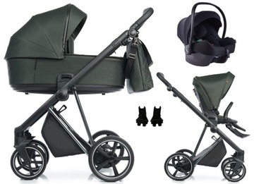 WÓZEK ROAN IVI FOTELIK AVIONAUT COSMO I-SIZE 3W1 FOREST GREEN