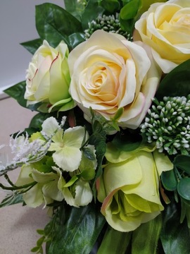 Komplet na grób, stroik 80 cm + bukiet na cmentarz