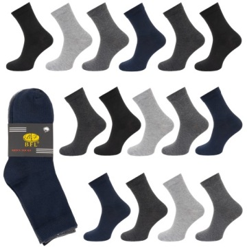 15x SKARPETY BAWEŁNIANE MIX MĘSKIE 40-43