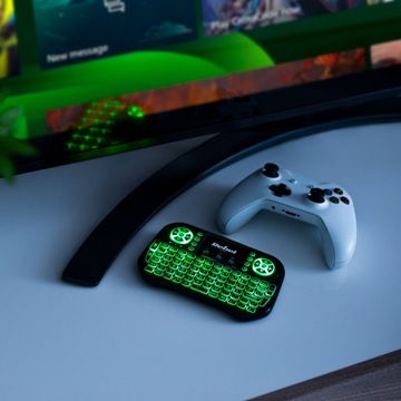 Мини-беспроводная клавиатура SMART TV LED USB 2,4 ГГц с тачпадом Rebel Q5