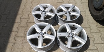 4× DISK HLINÍK VOLKSWAGEN OE ASPEN 6.5" X 15" 5X112 ET 50