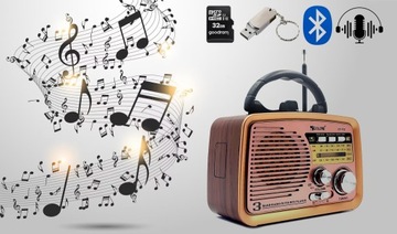 ПОРТАТИВНОЕ КУХОННОЕ РАДИО, НА БАТАРЕЯХ, USB FM MICROSD BLUETOOTH