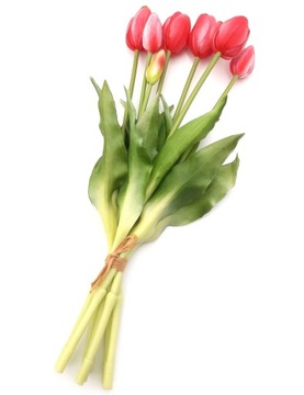 Букет из силикона TULIP 7 шт. Искусственные силиконовые тюльпаны 40 см
