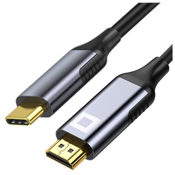 KABEL USB-C HDMI PRZEJŚCIÓWKA ADAPTER HUB USB TYP C DO HDMI MHL 4K 60HZ 2M
