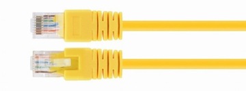 Kabel do internetu switcha sieciowy do drukarki pc 3m 3 metrowy żółty LAN