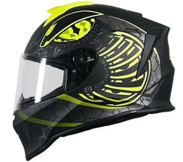 Шлем ORIGINE DINAMO KIDS FIGHTER матовый флуо-желтый черный YS