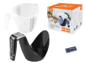 Электронные кухонные весы LTC, кувшин, черный.