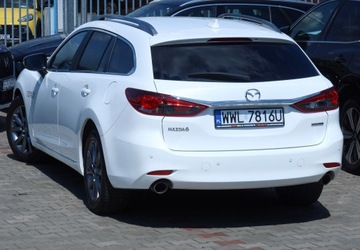 Mazda 6 III Sport Kombi Facelifting 2018 2.0 Skyactiv-G 145KM 2022 Mazda 6 aut Krajowa Biała Perła ACC HUD Blis Full-LED ogrzew.Kierow.+Fotele, zdjęcie 32