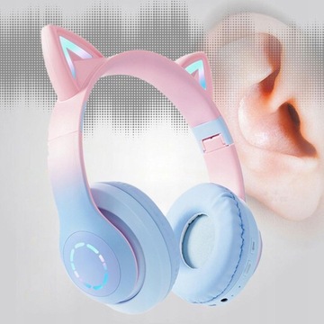 Полноразмерные наушники со светодиодной подсветкой Регулируемый оголовье