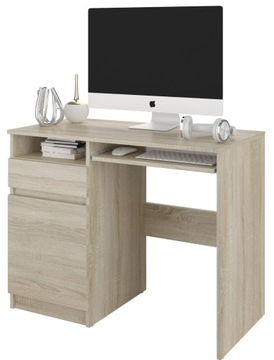 Meble biurko komputerowe stolik 96cm sonoma N35L