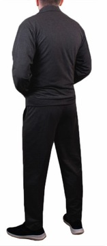 Спортивный костюм мужской СВИТШОТ + БРЮКИ с воротником стойкой, черный 963 XL