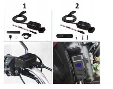 Блок питания для зарядного устройства для мотоцикла USB x2, разъем QC3.0