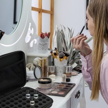 КОСМЕТИЧЕСКАЯ СУМКА-ОРГАНИЗАТОР ДЛЯ КОСМЕТИЧЕСКИХ МАСЕЛ СУМКА ДЛЯ ПОЛИРОВКИ ЧЕРНАЯ