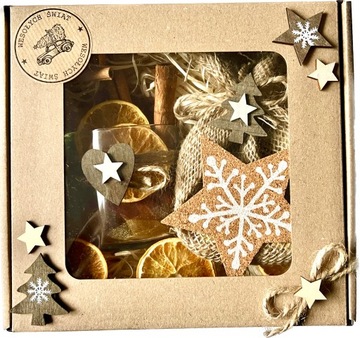 Рождественский НАБОР КРАСИВЫЙ Новогодний подарок под елку Корзинка Кружка Чай