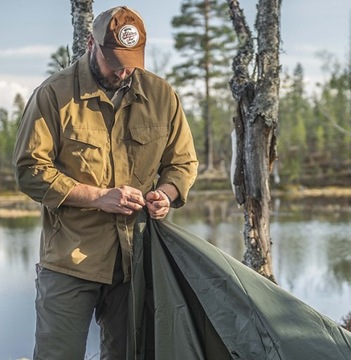 Helikon WOODSMAN Рубашка Coyote/Taiga Green XXXL