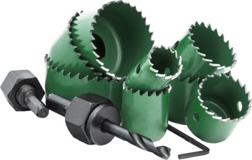 ПРОФЕССИОНАЛЬНЫЕ КОРОНКИ ДЛЯ ДЕРЕВА, 8 ШТ, НАБОР КОРОНОК, диаметр 19-63 мм