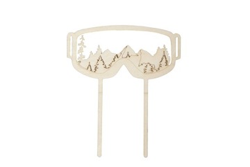Topper na tort góry google okulary narciarskie